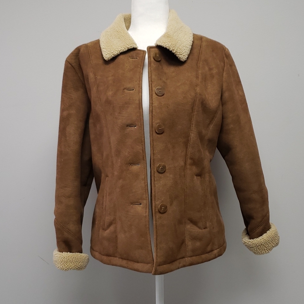 Vegan suede coat